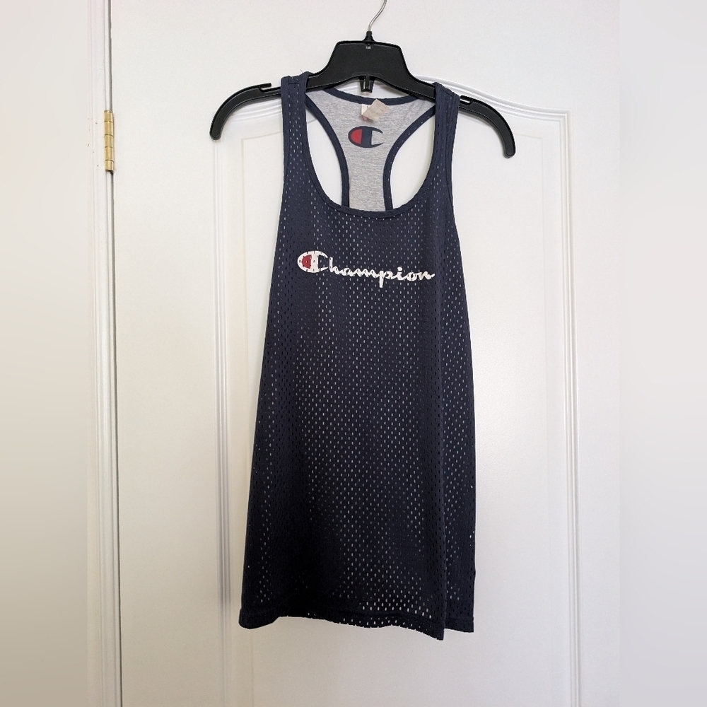 Champion Navy Mesh Tank Top Size M